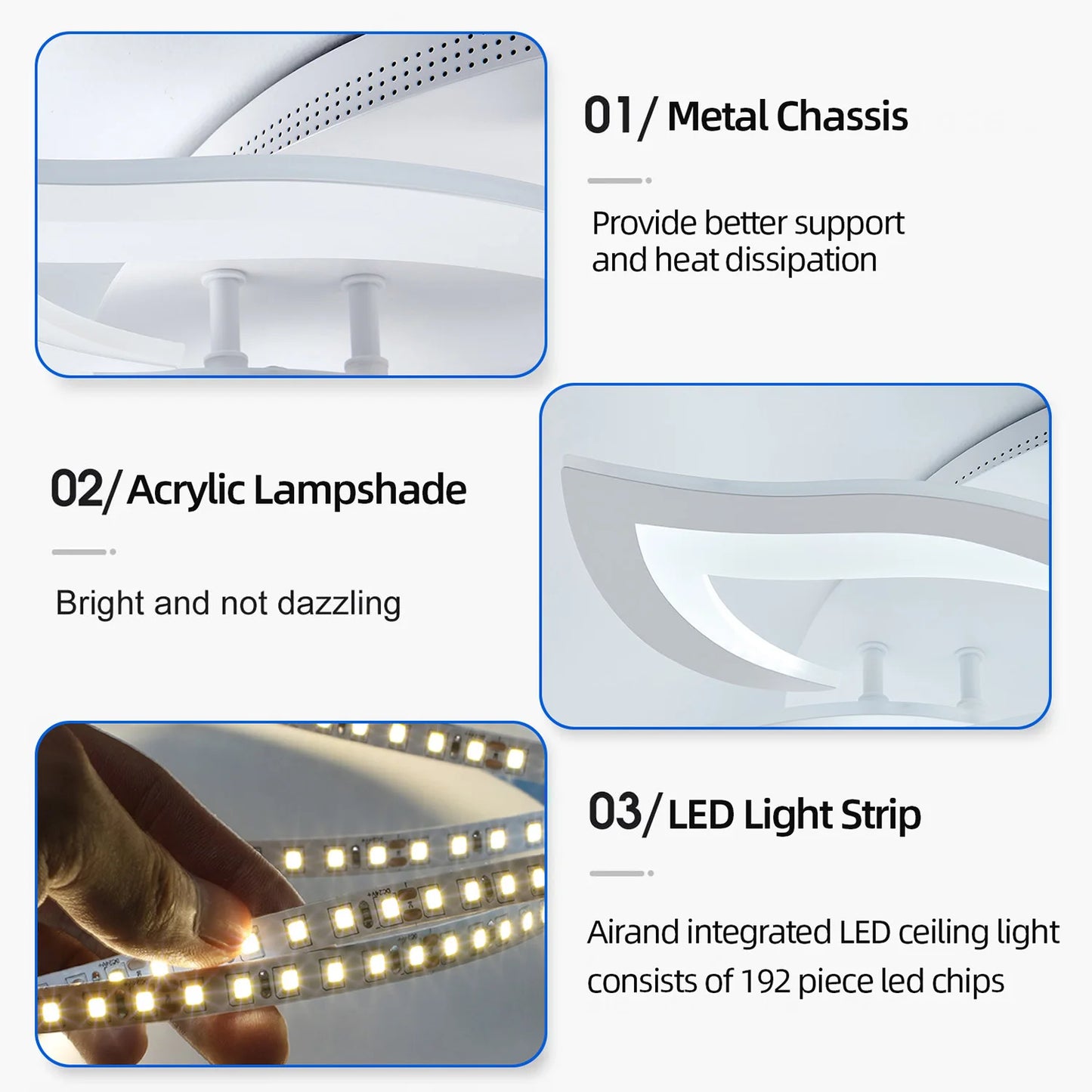 Lampa Sufitowa LED Kwiat Lotosu