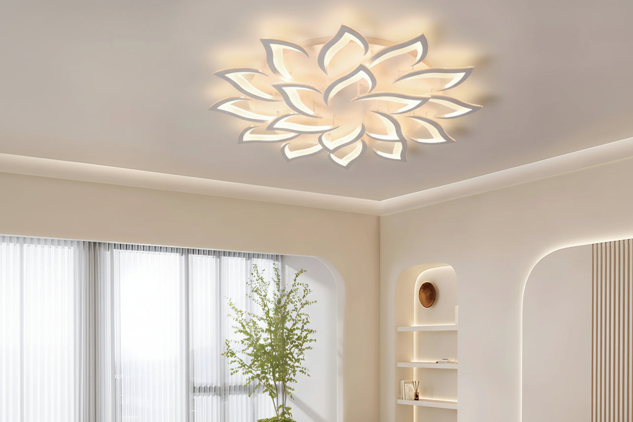 Lampa Sufitowa LED Kwiat Lotosu