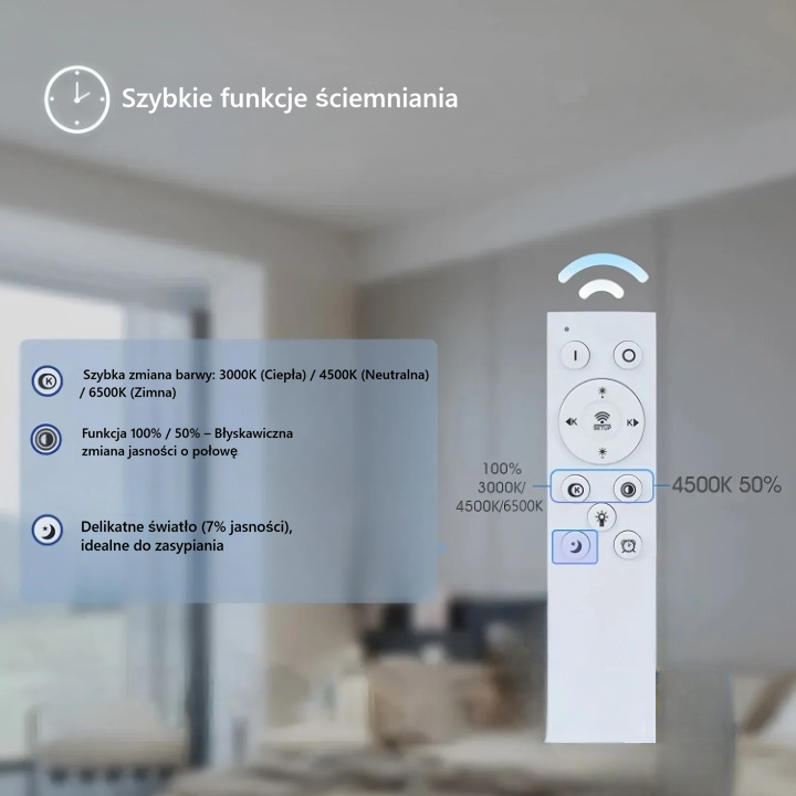 Lampa Sufitowa LED Kwiat Lotosu